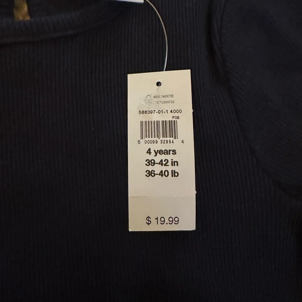Girls Ribbed F Shirt-NWTS! - Picture 4 of 4